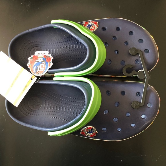 GRATEFUL DEAD Crocs 50th Anniversary M9 W11 NWT - Picture 5 of 17